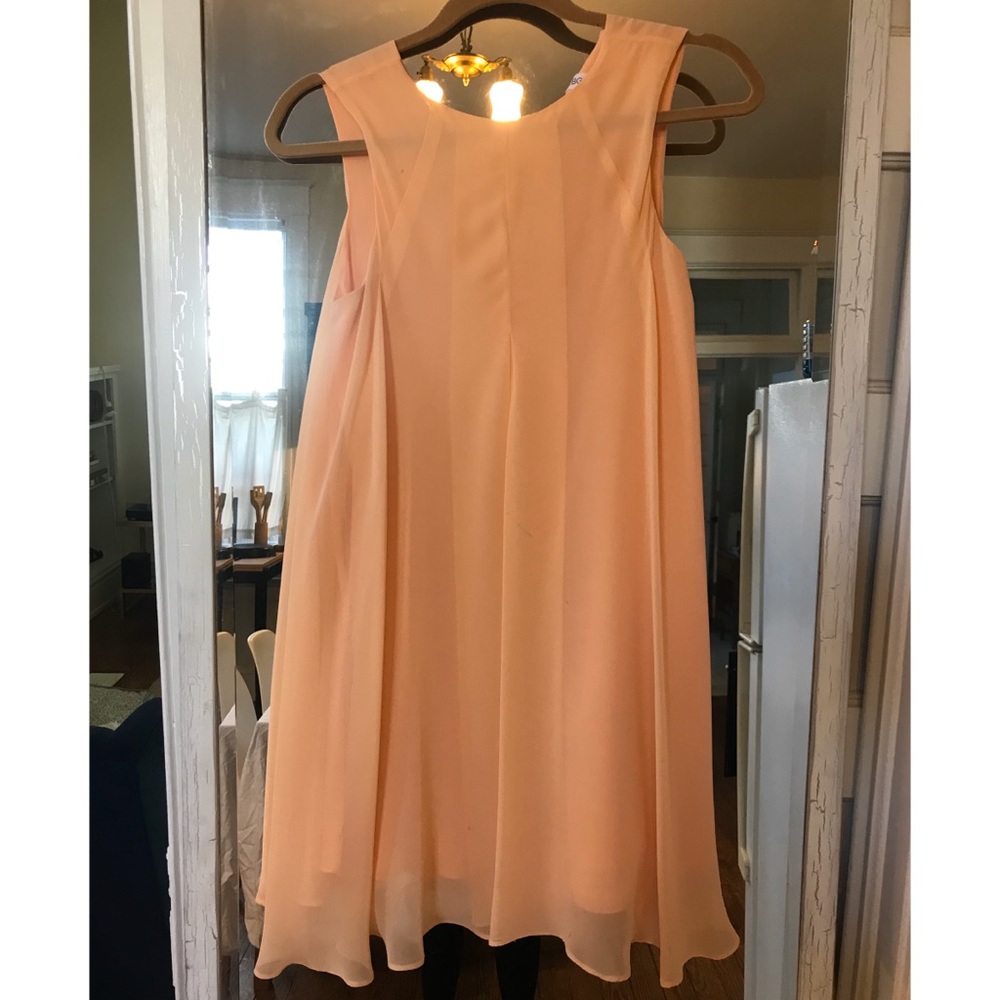 Peach BCBGeneration dress.